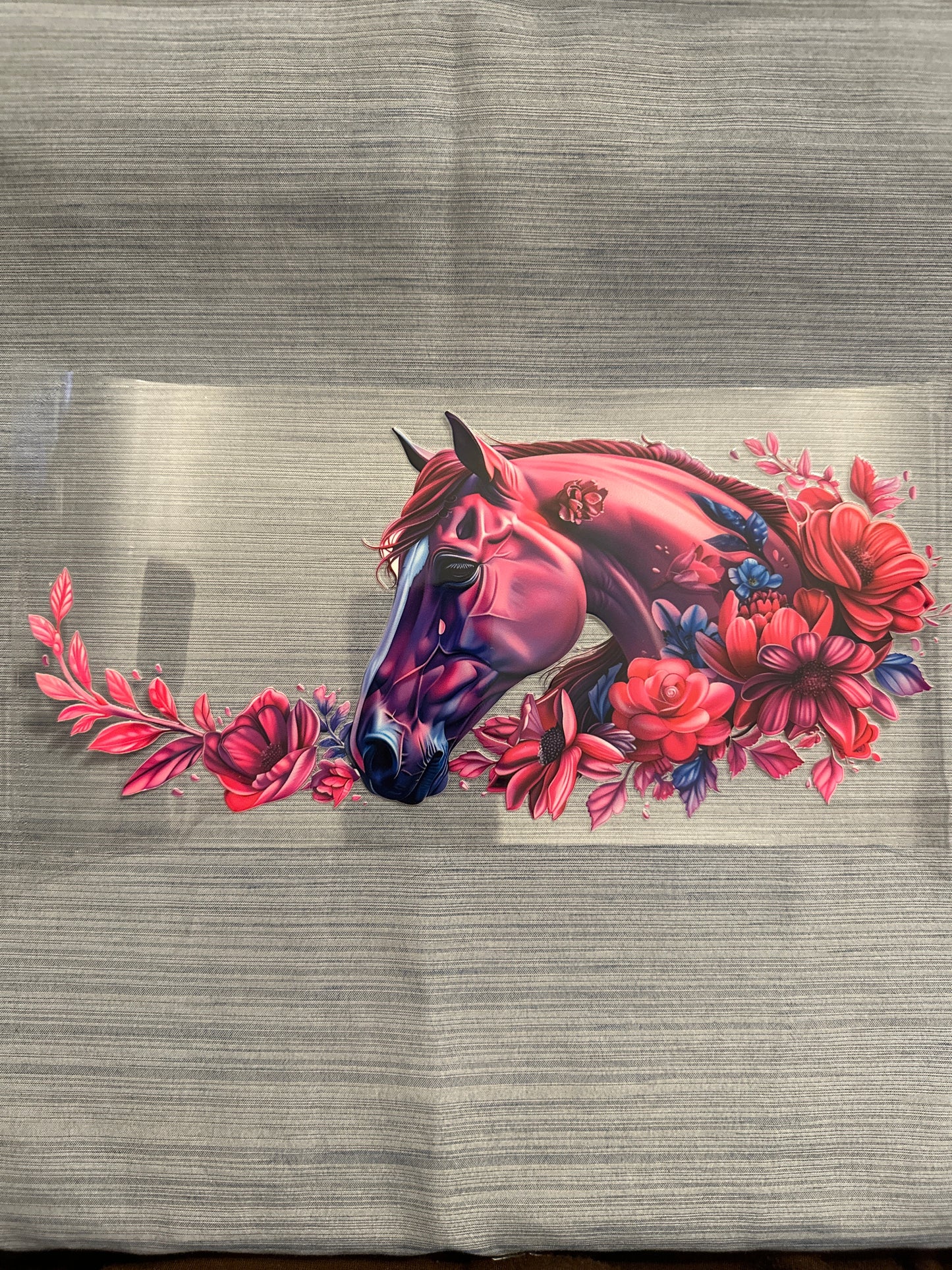 Pink Floral Horse