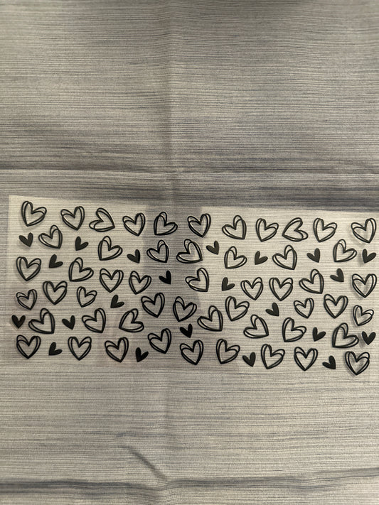 Outlined Mini Hearts