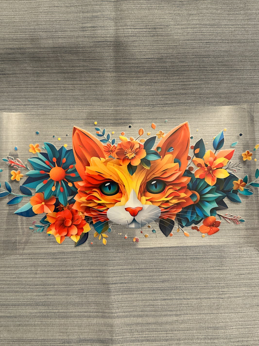 Yellow Floral Cat