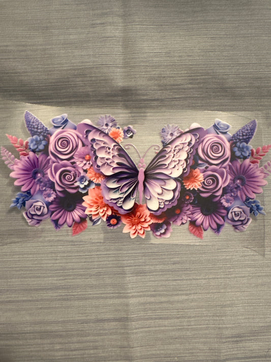 Light Purple Butterfly Purple Roses