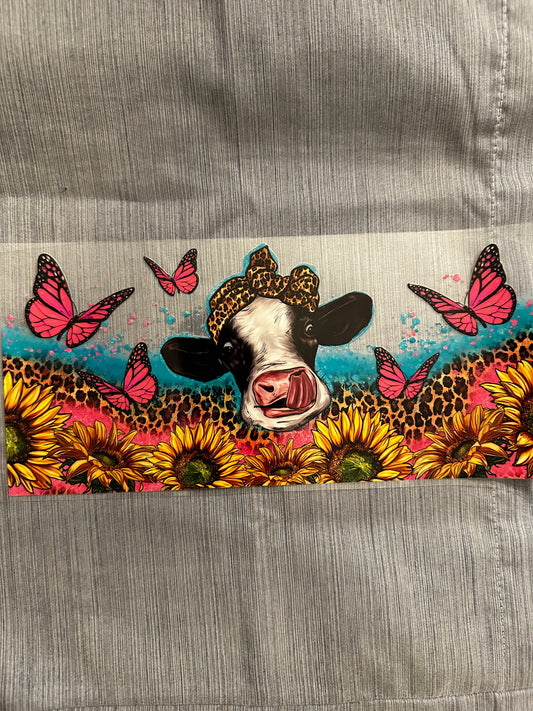 Sunflower Cheetah Cow Pink Butterfly