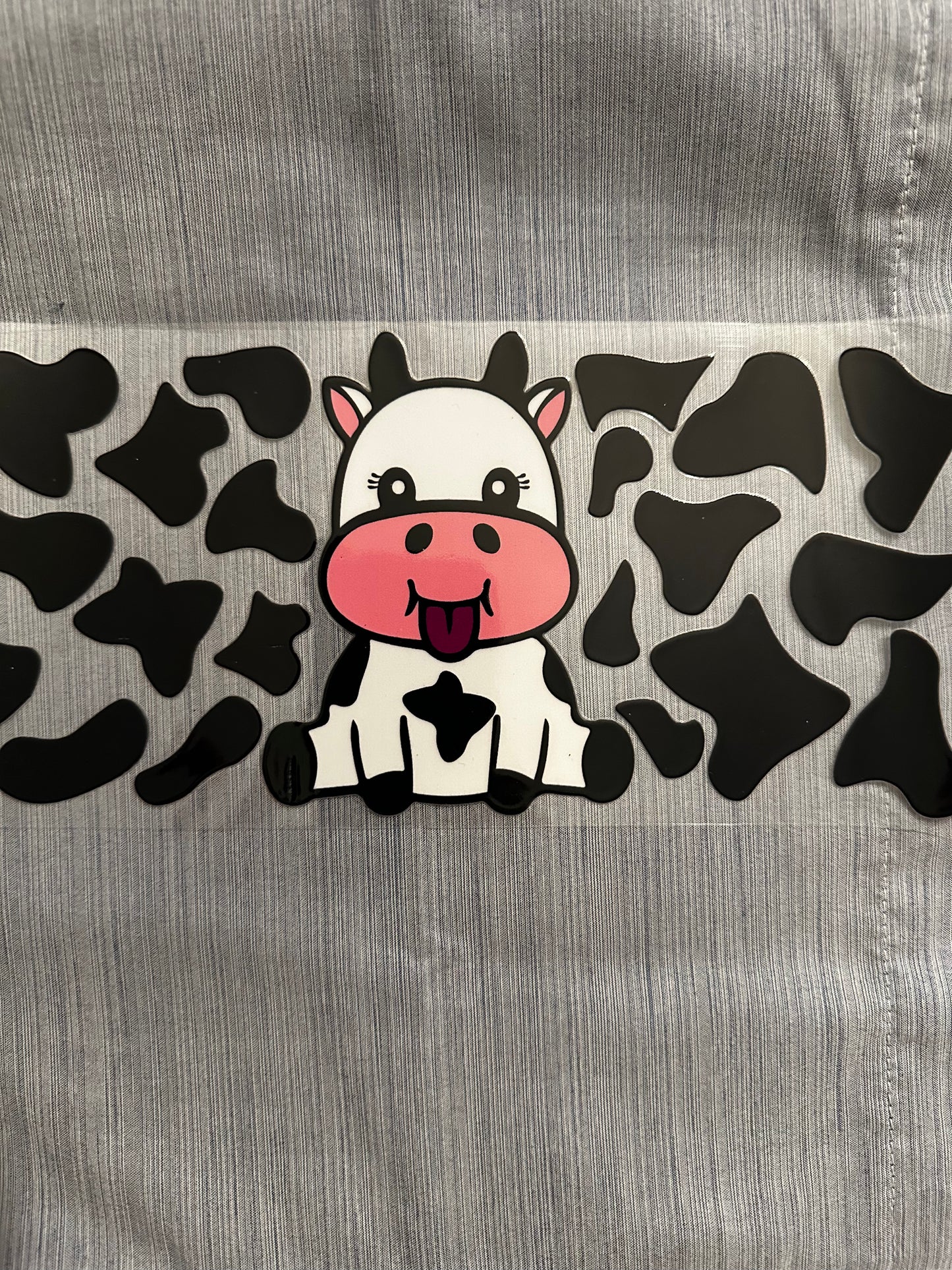 Baby Cow Tongue Out Print