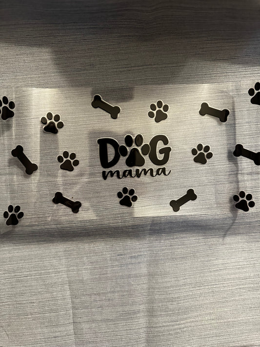 Dog Mama black printed Paws and Bones